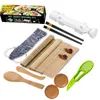 Sushi Tools Maker Kit Bazooka with Bamboo Mats Chopsticks Avocado Slicer Paddle Knife DIY Roller Machine 230918