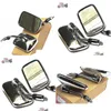 Motorspiegelspiegels Mirror Chrome achteruitkijkzijde voor Honda Kawasaki Suzuki 10mm Draad Retrovisor Moto Bike Aangepaste Chopper Drop Delivery Dh6BBB