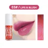 6 colori Lip Stain Long Lasting Lip Tint Gloss Rossetto liquido Labbra Gloss Impermeabile Fard a doppio uso Rossetto Cosmetici Trucco per le donne