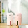 Car Air Purifiers Freshener 200Ml Trasonic Airs Humidifier Romantic Led Night Light Usb Portable Essential Oil Diffuser Mini Purifier Dhmiv