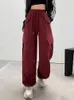 Women's Pants Harajuku Oversized Solid Work Long Women Streetwear Vintage Y2k Hip Hop Wide Leg Joggers Trousers Baggy Sweatpants