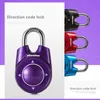 Door Locks Portable Assorted Colors Gym School Health Club Combination Password Directional Padlock Locker Lock 230917
