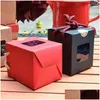 Gift Wrap Creative Design Kraft Paper Box With Clear Window Honey Jam TEA BROWN Sugar Candy Rope LX0232 Drop Delivery Home Garden Fest DHE0Q