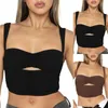 Canottiere Canotte Abiti sexy da donna Senza maniche Beauty Back Crop Top Club Canotte vintage Reggiseno