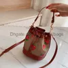 Totes Designer bucket bags Shoulder Bags Quality Printed Leather Handbags Purse mini Handbag Various Styles Flowers cherry Bucket bag19