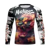 Men's TShirts Cody Lundin Monkey Print Sublimation Compression MMA Rash Guard Men Round Neck Running Fitness Casual Tshirt Workout Tight Tops 230918