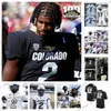 2023 NCAA Colorado Buffaloes College voetbalshirts 2 Shedeur Sanders 12 Travis Hunter gestikte trui