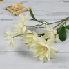 Dekorativa blommor 5st Simulering av små orkidéer Silke för hemmet vardagsrum Dekoration Fake Wedding Road Guid Pography Props