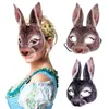 Maski imprezowe 3D Maska Zwierząt Halloween maskarady maski kulowe Tiger Pig Half Face Mask Party Fancy Dress Costume Props 2309918