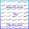 Modelo de carro fundido Simulação múltipla de Boeing 747 737 757 777 787 Modelo de aeronave 20cm 16cm Liga de metal Avião Ornamentos de decoração 230915
