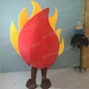 Halloween Red Big Fire Mascot Costume Top Quality Cartoon Theme Character Carnival Unisex vuxna storlek Jul födelsedagsfest fancy outfit