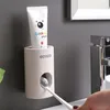 ECOCO Automatic Toothpaste Dispenser Dust-proof Toothbrush Holder Wheat straw Wall Mounted Toothpaste Squeezer for bathroom2683