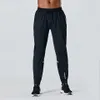 Designer calças compridas homens esporte correndo alinhar yoga ao ar livre ginásio bolsos fino ajuste lu sweatpants pant jogger calças dos homens casuais elast251w