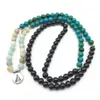 SN1236 2018 ON WOMENSYOGA BRACELET FASION BLACK ONYX Amazonite Bracelet Natural Phoenix Stone Balance Energy Jewelry259W