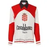 Casablanca 100 'S Shirt 2021 Nieuwe Luxe Klassieke Outdoor Leisure Business Heren Casual Zijden Shirts271J