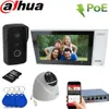 Doorbells Dahua DH-VTO2111D-P-S2 VTH2421FW-P IPC-HDW2439T-AS-LED-S IR POE VIDEO Intern intercal Kit IP Villa Door Station Outdoor Control HKD230918