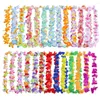 Decorative Flowers 50pcs/pack Fashion Beach Summer Fancy Party Decor Silk Cloth Durable Wreath Artificial Leis Garland Necklace Hanging