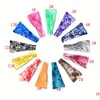 Hårtillbehör Tie Dye Boho Wide Cotton Stretch Women Girls Headband Fascinator Turban Headwear Bandage Bands Bandana Headpiece Dr DH8B7