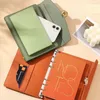 Notepads A5 A6 PU Leather DIY Binder Notebook Notebook Agenda Planner Cover Cover Organizer Leaf Leaf Diary Notepad Supplies 230918