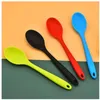 Cuillères en Silicone, cuillère domestique plus dense, ne blesse pas la doublure intérieure, soupe riz, outils de cuisine