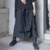 Pantalon pour femme, jupe à jambes larges, Style Yamamoto, Design Double couche, ample, suspendu, sens du Large, printemps et automne