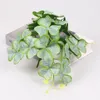 장식용 꽃 시뮬레이션 녹색 토끼 야외 인조 식물 잎 픽 실크 꽃 봄 장식