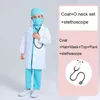 Cosplay çocukları üniforma çocuk doktor hemşire iş gömlek pantolon ceket takım elbise kızlar cosplay cadılar bayramı kostümler parti doğum günü hediyesi 230915