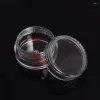 Storage Bottles 50Pcs 2.5ML Clear Plastic Jewelry Bead Box Small Round Container Jars Make Up Organizer Boxes Cosmetic Portable ZZ