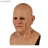 Kostümzubehör Halloween Realistische alte Mann-Maske Lustige Cosplay Prop-Masken Supersoft Another Me Erwachsene Maske Gesichtsbedeckung Gruselige Party-Dekoration X0803 L230918