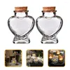 Vases 2 Pcs Mini Perfumes Wishing Bottle Vitroleros Para DIY Glass Containers Romantic Corked Transparent Jars Birthday Gifts