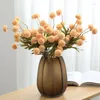 装飾的な花1PCSシミュレーションデンポイオン乾燥ブーケ偽のフラワーボールchrysanthemumモデルルーム造園卓球装飾