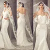 2021 Real Image Verkauf von 3 Metern Brautschleier Hochzeit Haarschmuck Weiß Elfenbein Lange Spitzenapplikationen Tüll Kathedralenlänge Chur250m