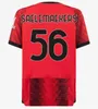 23 24 24 Milans Giroud Soccer Jerseys 2023 Pulisic Theo Tonali Reijnders koszulka Romagnoli Rafa Leao S.castiljo Reijnders Loftus-Cheek dla dorosłych Sockfootball Ball Mundlid