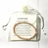 MG0110 Hela AAA -klass Sunstone -armband 4 mm Mini Gemstone Jewelry Natural Crystals Energy Balance Armband för Women247Z