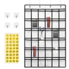 Storage Bags Cell Phone Calculator Holder Classroom Pockets 42 Clear Pocket Wall Door Organizer With 8 Hooks