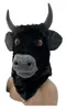 Feestmaskers Halloween Masker Realistisch Mondverhuizer Koe Griezelig Bewegende Stier Fursuit Dierenkop Rubber Latex Masque Up Kostuum Partij Cosplay 230918