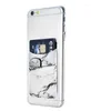 Korthållare Telefonplånbokfodral med självhäftande klistermärken ärmar och silikonens mobiltelefonficka för män kvinnor
