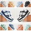 Designer Luxury Virgil Casual Chaussures Embossed Trainer Sneaker Triple Blanc Rose Ciel Bleu Abloh Noir Vert Jaune Denim Low Hommes Baskets Femmes Baskets 01