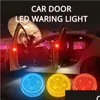 Decorative Lights Car Door Light Led Warning Anti-Collision Lamp Flash Lamps Red Wireless Alarm Bb Strobe Turn Signal Parking Bbs Drop Dhdlo