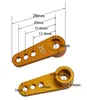 Corno del servo dello sterzo in metallo 25T in lega di alluminio per pezzi di ricambio per auto RC Futaba Savox Xcore HL HSP HD