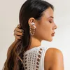 Orecchini posteriori per Airpods Catene con clip anti-smarrimento per auricolari Bluetooth Accessori per cuffie con perle d'imitazione wireless Gioielli