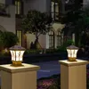 Lampes murales solaire extérieure pilier lampe européenne villa cour porte colonne lumière étanche en aluminium jardin paysage éclairage