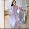 Women's Sleepwear Cotton Sexy Sleeveless Cute Cartoon Print Sleep Dress sling sleepwear New nightdress Baju Tidur Baju L230918