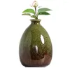 Vaser Elegant Small Bud Mini Ceramic Flower Vases/Desktop Art Vase Plant Pot/Micro Landscape for Home Living Room Decor