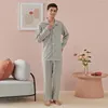 Pijamas de algodão feminino conjunto de pijamas de casal conjuntos de pijamas terno pijamas roupas de casa feminino masculino loungewear 2 pçs