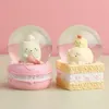 Oggetti decorativi Figurine Kawaii Luminoso Palla di neve Mini Carino Sfera di cristallo Sfera Sfera di vetro Ufficio Ornamenti per scrivania Decorazioni per la casa Compleanno Regali di Natale 230918