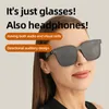 Smart Glasses MZ05 Bluetooth Glasses Smart Glasses Lyssna på musik som kallar solglasögon UV 400 UV -skydd 15 minuter Snabbladdning 230918