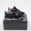 4S Kids Shoes Jumpman 4 Småbarn Sneakers Basketball Trainers Red Thunder Girls Barn Barn University Blue Military Youth SportsCool Grey Graed Black Cat Shoe 6C-3Y