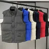 メンズベストベストデザイナージャケットGilet luxury down woman feather fill fill coateグラファイトグレーブラックホワイトポップカップルレッドラベルサイズs m l xxl xxl hkd230918