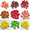 Outros suprimentos para festas de eventos 10pcs 23cm mini frutas artificiais alimentos vegetais falsos maçã pêssego laranja limão pêra banana pimenta abóbora decoração de casa 230918